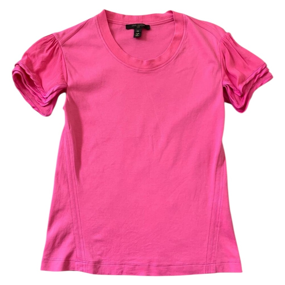 Authentic Louis Vuitton women's Barbie pink cotton t shirt short sleeve XS